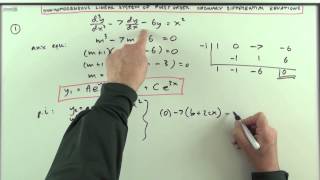 Linear algebra amp system of first order ODEs 1 Solve 3rd order ODE [upl. by Anastos]