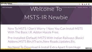 New Look Of Route Collection Page Of MSTS IR Newbie Website  MSTS  FHD 1080p [upl. by Rubma]