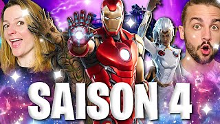 SAISON 4 FORTNITE x MARVEL  ON ACHÈTE LE PASSE DE COMBAT DE LA SAISON 4  FORTNITE DUO FR [upl. by Elly]