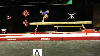 Gymnastique Linternational Gymnix 2015 Zoé AllaireBourgie poutre Novice National [upl. by Nohsal]