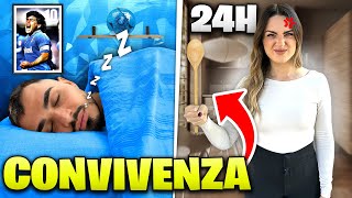 👩🏻‍❤️‍💋‍👨🏻🏠 CONVIVO con la MIA FIDANZATA per 24 ORE ma [upl. by Edee109]