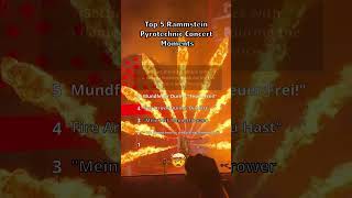 Top 5 Rammstein Pyrotechnic Concert Moments [upl. by Aisiram]