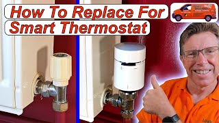 How to Install a Smart Radiator Thermostat amp Replace an Old Valve with a Thermostatic Valve [upl. by Shaia]