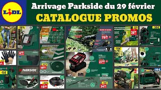 catalogue LIDL Parkside du 29 février ✅ arrivage spécial jardin 🔥 Promos deals Parkside Performance [upl. by Attiuqaj]