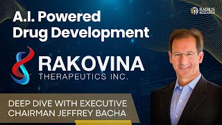 Rakovina Therapeutics RKV Exec Chair Jeffery Bacha AI powered drug discovery with outlicensing [upl. by Anwahsak]