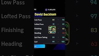 Free Beckham best trainings 💥 pes efootball pesmobile training [upl. by Yrral]