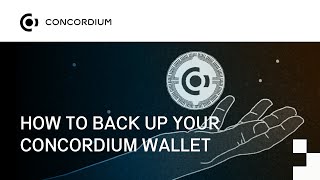 How to back up your Concordium Wallet [upl. by Giffie]