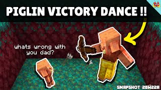 OFFICIAL Piglin Dance in Minecraft Piglin Victory Dance [upl. by Analaf189]