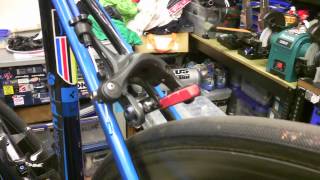 How to change ShimanoSRAM brake pads for a road bike wwwhappywheelscomau [upl. by Oiralih]