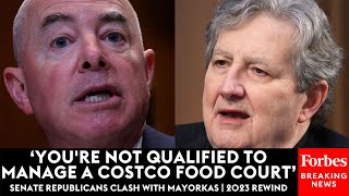 BRUTAL DHS Secretary Alejandro Mayorkas Mercilessly Grilled By Senate Republicans  2023 Rewind [upl. by Akemor]