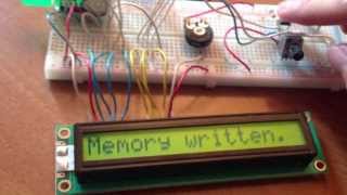 Arduino LCD Display and external EEPROM [upl. by Yadrahs]