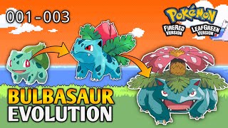 How To Evolve Bulbasaur Into Ivysaur And Venusaur In Pokemon Fire Red amp Leaf Green  Kanto Dex [upl. by Neerbas349]