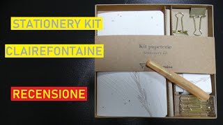 Stationery Kit Clairefontaine  Tulip Paper  Recensione [upl. by Ylrehs]