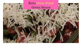 Easy Keto Recipes  Keto Oven Fried Green Beans [upl. by Gean]