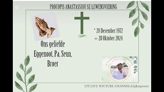 LEWENSVIERING VAN PROCOPIS ANASTASSIOU kerk [upl. by Havener]