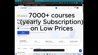 Coursera Courses  Coursera Yearly Subscription on low Price Courses [upl. by Neetsirhc]