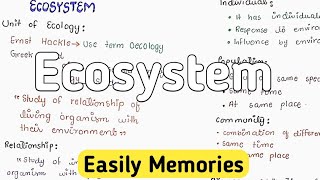 Introduction To Ecosystem  Food chain  Autecology [upl. by Eitra40]