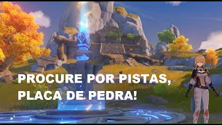 Genshin Impact Procure por pistas para abrir a placa de pedra  Quest [upl. by Hairakcaz]