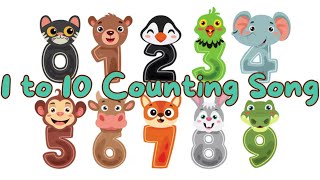 1 to 10 Counting Song  Numbers Song  Nursery Rhymes amp Kids Songs [upl. by Resiak]