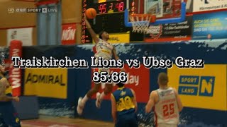 Full Traiskirchen Lions Highlights vs Ubsc Graz [upl. by Eedia]