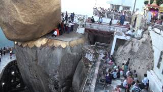 Kyaik Htee Yoe The Golden Rock Pagoda in Myanmar [upl. by Maridel]