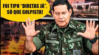 DEBOCHE MOURÃO COMPARA quotDIRETAS JÁquot COM 2502 E AINDA PEDE ANISTIA AOS GOLPISTAS [upl. by Ttihw]