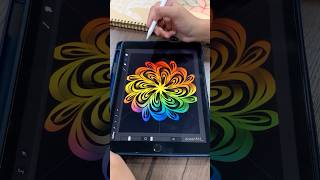 Beautiful Art 😍🩵 satisfying art mandalaart procreate youtubeshorts colors trending [upl. by Jessabell863]