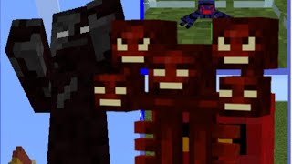 NETHGENIC WITHER VS THE DANGER INBOUND OP MOBS  Minecraft Mob Fighting Club 3 [upl. by Ynnad894]