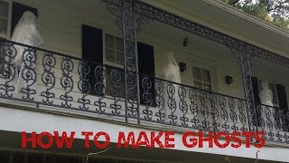 How to make ghosts out of trash bags and packing tape [upl. by Lurleen337]