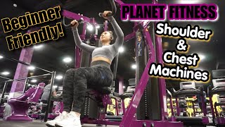 PLANET FITNESS SHOULDER AND CHEST MACHINES  SAAVYY [upl. by Enitsirhk]