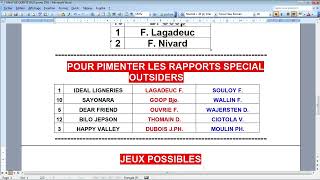 PRONOSTIC FINAL QUINTE SAMEDI 27 JANVIER 2024 VINCENNES [upl. by Devin417]