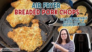 Air Fryer Breaded Pork Chops delicious and crispy [upl. by Mady]