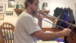 Trombone Scales G Flat Major [upl. by Llennehc]