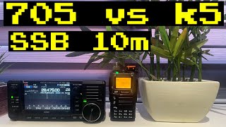 Icom 705 vs K5 SSB [upl. by Ettennor]