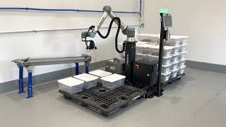 Universal RobotsRobotiq Palletizer in Action [upl. by Anihcak357]