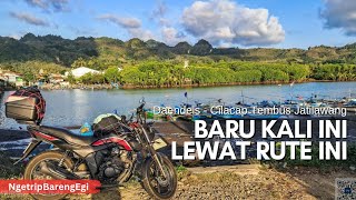 Jalur Pantai Selatan Jawa  Cari rute tembus Jatilawang Cilacap  Touring CB150 Verza [upl. by Eibrab]