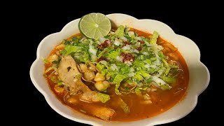 👩‍🍳👩‍🍳POZOLE ROJO DE POLLO A MI MANERA 👩‍🍳👩‍🍳 [upl. by Nevah]