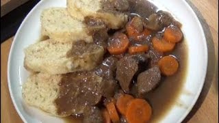 Thermomix TM 31  Rindergulasch mit Guinness und Hefeklössen  Thermilicious [upl. by Robbin]