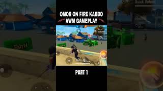 My Fast Gameplay video 🔥 Omor On Fire its kabbo AWM challenge 😜 freefire gaming shorts ff [upl. by Nyleek250]