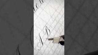 Copperplate Calligraphy B calligraphy calligraphyforbeginners handwriting pointedpencalligraphy [upl. by Oironoh825]