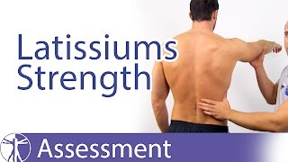 Latissimus Dorsi Muscle Strength Assessment [upl. by Grose]