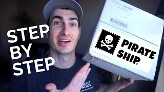 EVERYTHING about PIRATE SHIP Shipping Tutorial How to Use it Step by Step How to Ship a Package [upl. by Anabelle289]