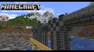 Minecraft Survival Longplay 121  Episode 23 Rustic Retreat amp Grand Crossing No Commentary SIKE [upl. by Akahs]