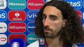 quotIst mir egal eigentlichquot Cucurella im Interview über sein Handspiel  Spanien gegen Frankreich [upl. by Renferd]