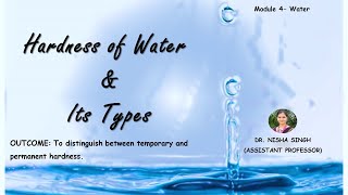 Hardness of Water and Its Types By Dr Nisha Singh [upl. by Bethesda60]