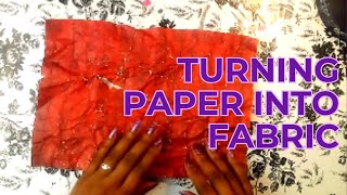 Momigami How to Turn Paper into Fabric  Story Time Childhood Memory [upl. by Carolan]