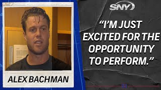 Wide receiver Alex Bachman discusses his outstanding game in Giants preseason win [upl. by Eelaroc581]