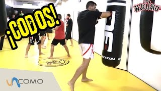 Muay thai codos  entrenamiento básico [upl. by Mcclenaghan]