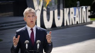 Países da NATO não conseguiram cumprir atempadamente o que prometeram à Ucrânia diz Stoltenberg [upl. by Artim]