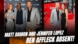 Matt Damon and Jennifer Lopez Steal the Spotlight at Unstoppable Premiere  Ben Affleck Absentquot [upl. by Lavicrep130]